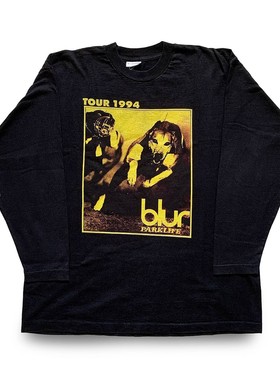 blur Damon albarn Long Sleeve rare模糊乐队代蒙阿尔本长袖T恤