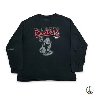 WHO CARE复古大百科美式宽松高街多伦多猛龙篮球队西海岸长袖T恤