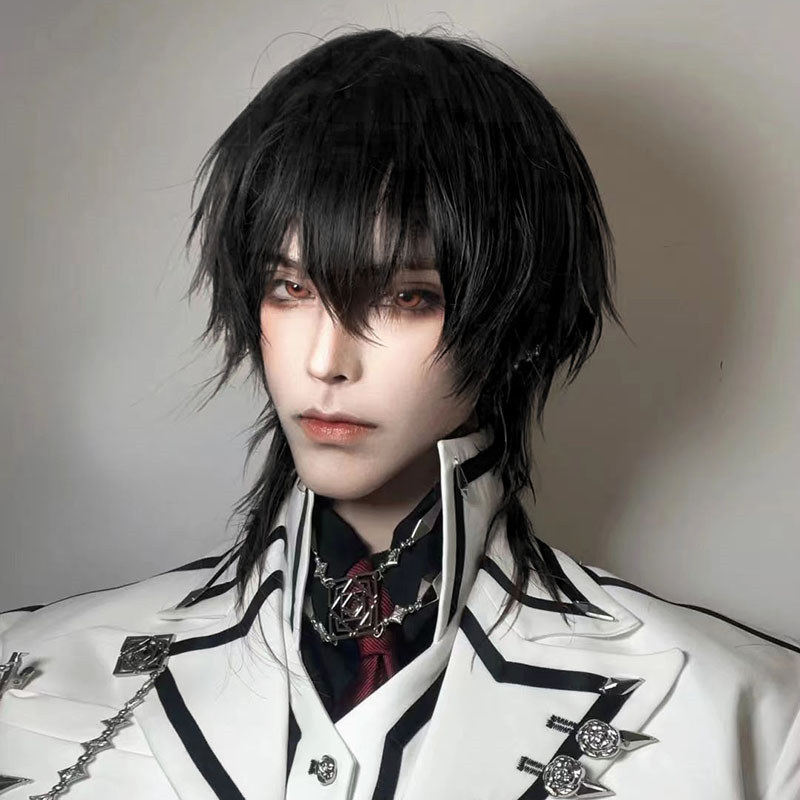 汇智灵狼尾假发日系短发dk少年感男士cos动漫正太基佬男生鲻鱼头