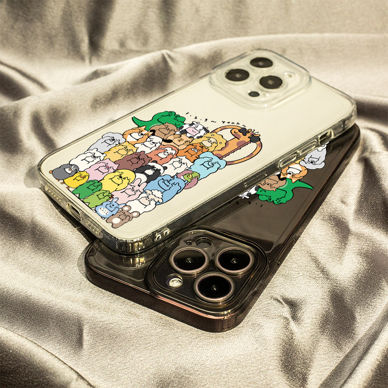 动物大合照XNOTE适用VIVOX100PRO手机壳iqoo12PRO保护套S17PRO软壳T2X全包Z5情侣Z7X高级Y93S新款NEO8透明U3X