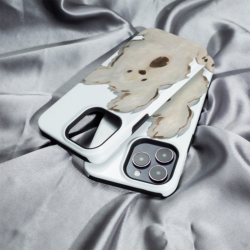 风中凌乱狗iphone16Promax手机壳13适用苹果15plus保护套菲林硬壳12mini二合一XS/XR高级11防摔7/8/SE2全包14