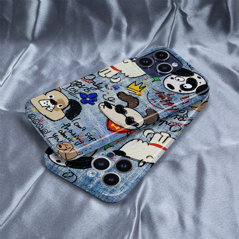 牛仔布风狗适用华为mate60pro手机壳青春新款P40全包nova9/8/7菲林麦芒硬壳10se畅享50plus保护套30薄20高级