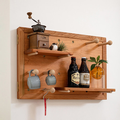 岩璞实木洞洞板电表箱装饰遮挡