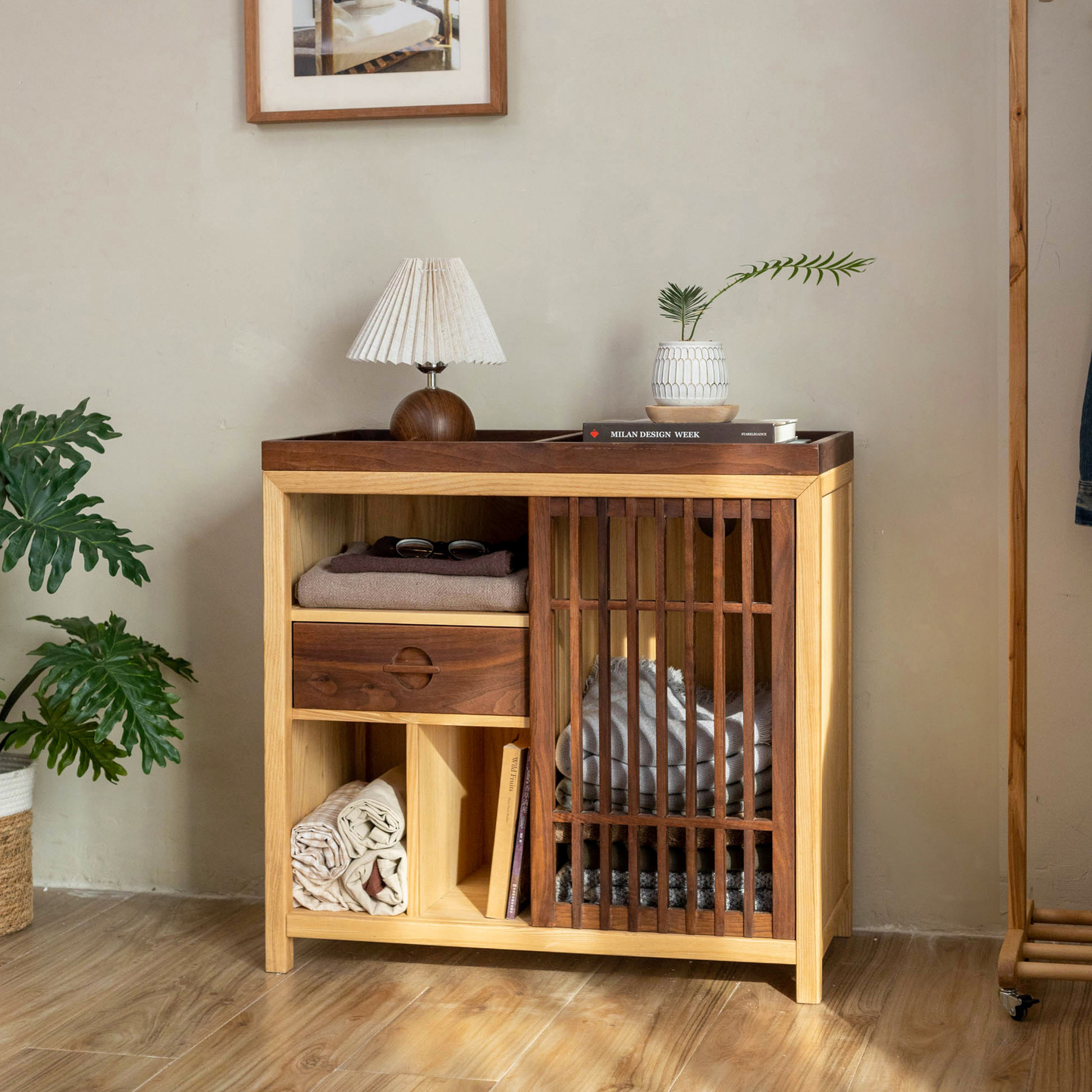 实木床尾柜衣柜收纳柜