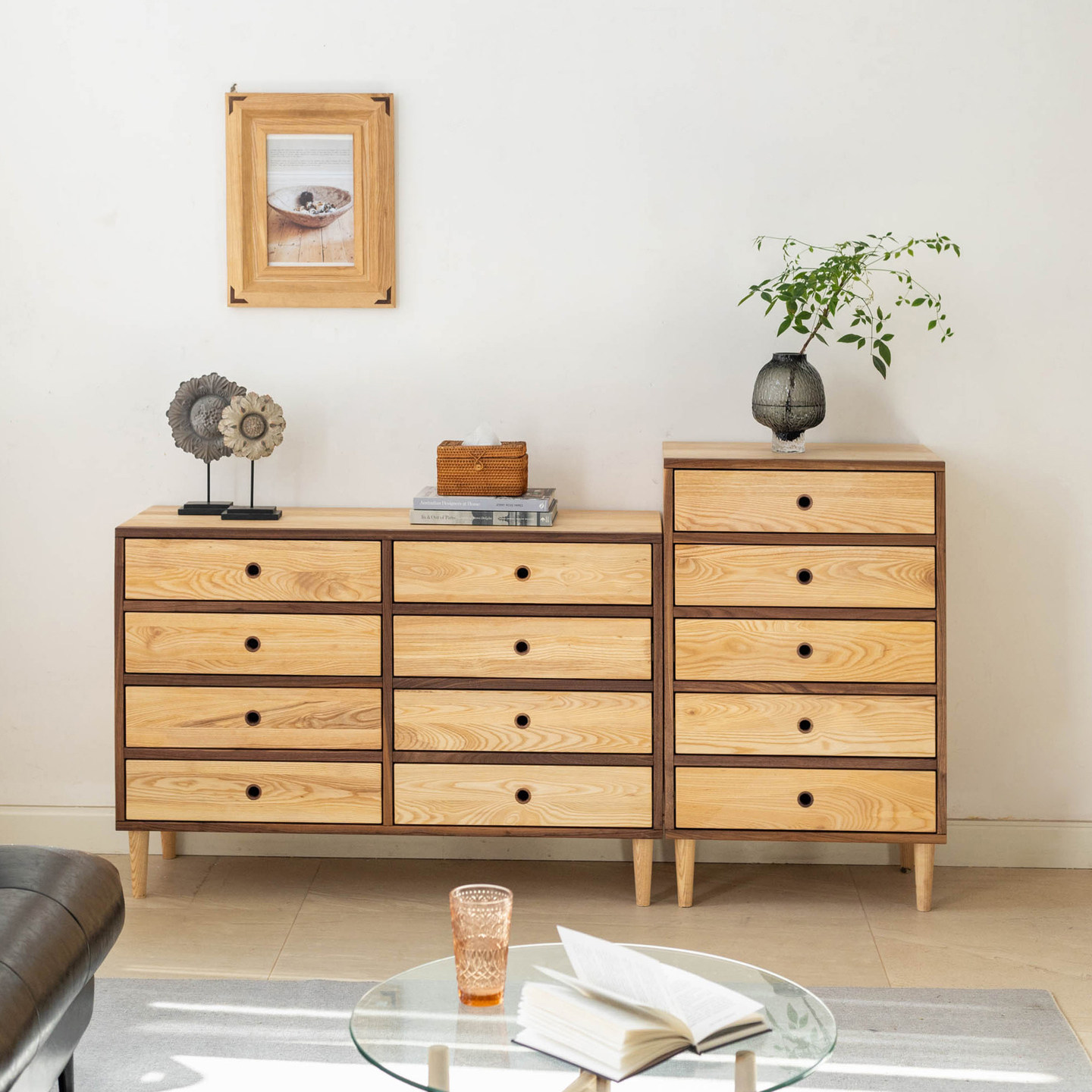 实木斗柜简约收纳柜边柜置物柜