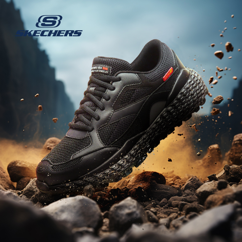 斯凯奇男鞋轮胎底舒适休闲运动鞋