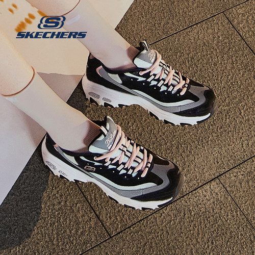 斯凯奇女鞋时尚厚底老爹鞋