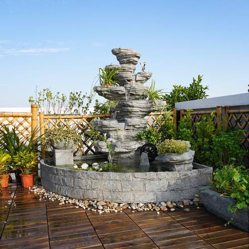 庭院鱼池景观装饰户外假