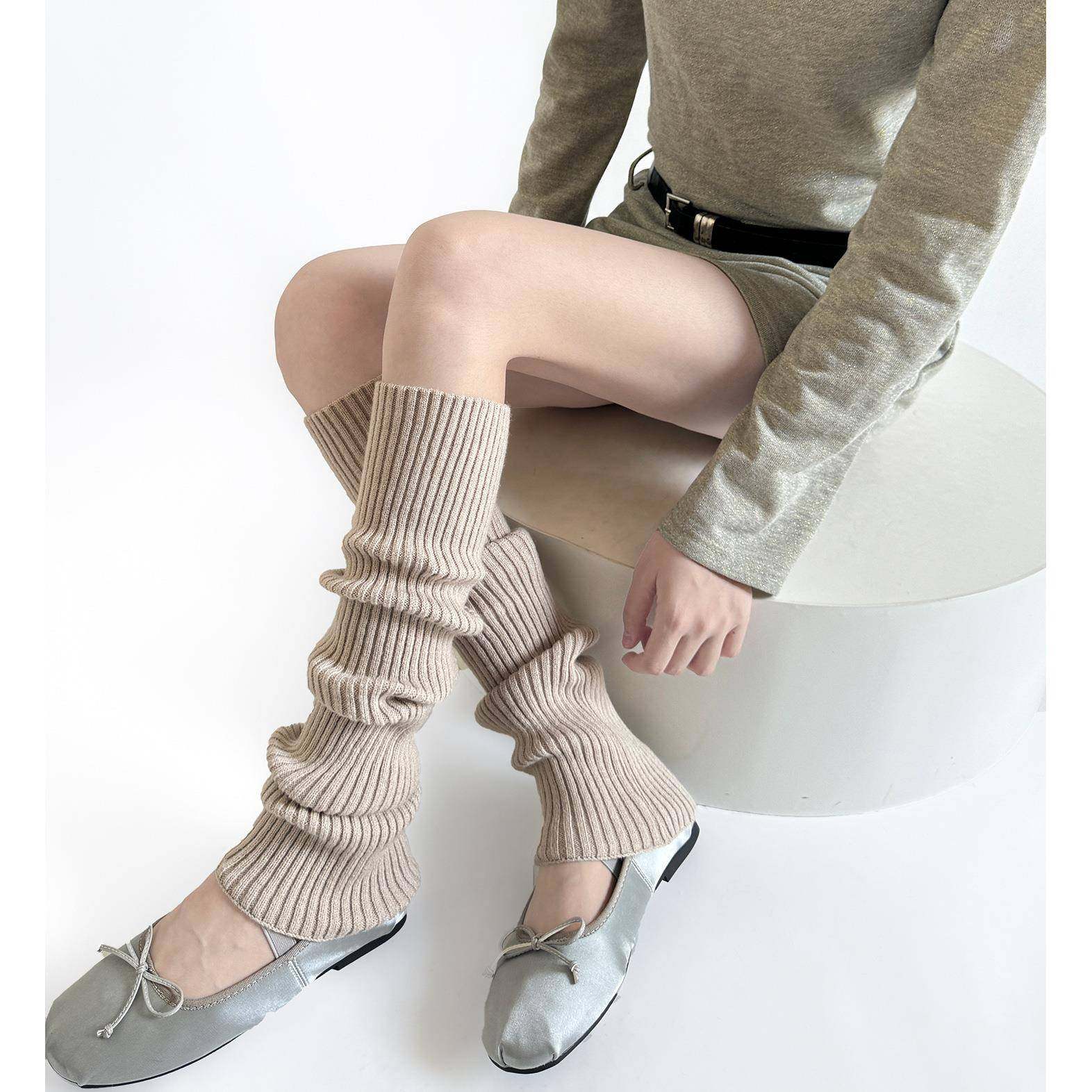 秋冬纯色竖纹袜套堆堆袜日系白带小腿袜针织jk保暖慵懒风叠穿腿套,女士内衣/男士内衣/家居服,短袜,淘宝优惠券,粉丝福利购,淘宝优惠卷