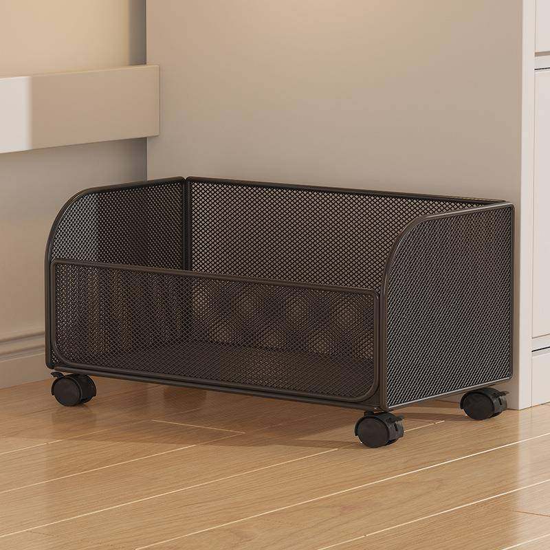 书架书桌旁整理架学习桌边分层架子小书柜落地可移动书本收纳滑轮,收纳整理,书桌收纳置物架,淘宝优惠券,粉丝福利购,淘宝优惠卷