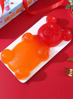 型Qq糖超大巨型章CGG鱼章鱼软糖流行型熊软糖超大形球棒巨巨棒糖