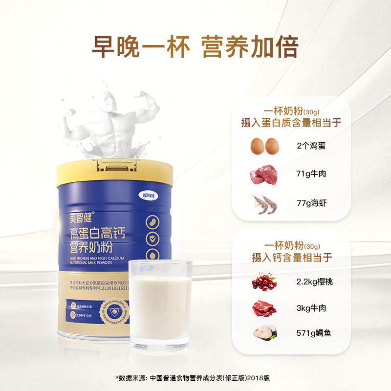 美钙智健高白高营养奶粉成蛋人中老年全家养VDA营送礼尝鲜装