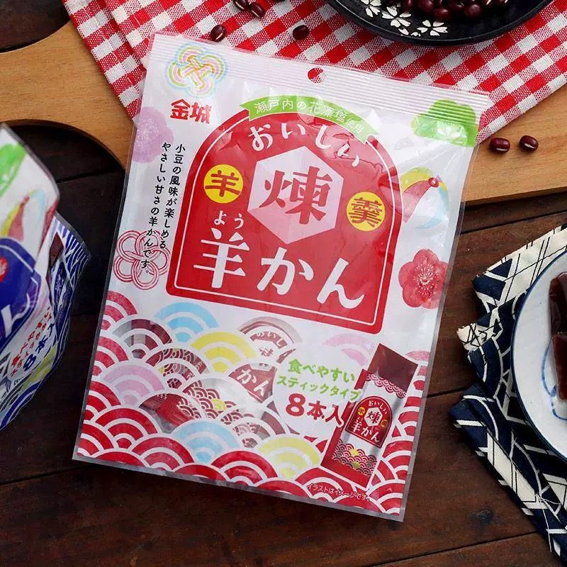 日本进口金城制果原味羊羹分享装盐味羊羹传统日式伴手礼年货礼品