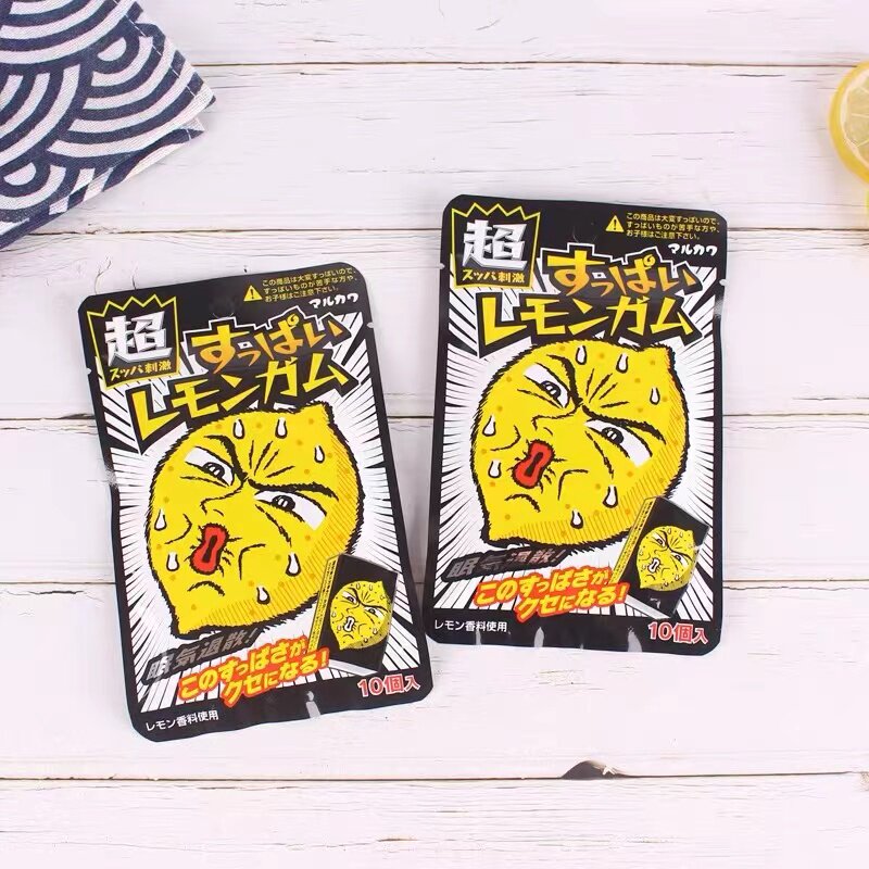 临期清仓可利斯水果味口香糖丸川超酸柠檬泡泡糖糖果日本进口