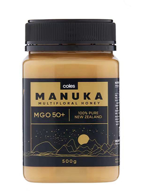 新西兰进口coles麦卢卡蜂蜜500g瓶装顺丰包邮fudi代购