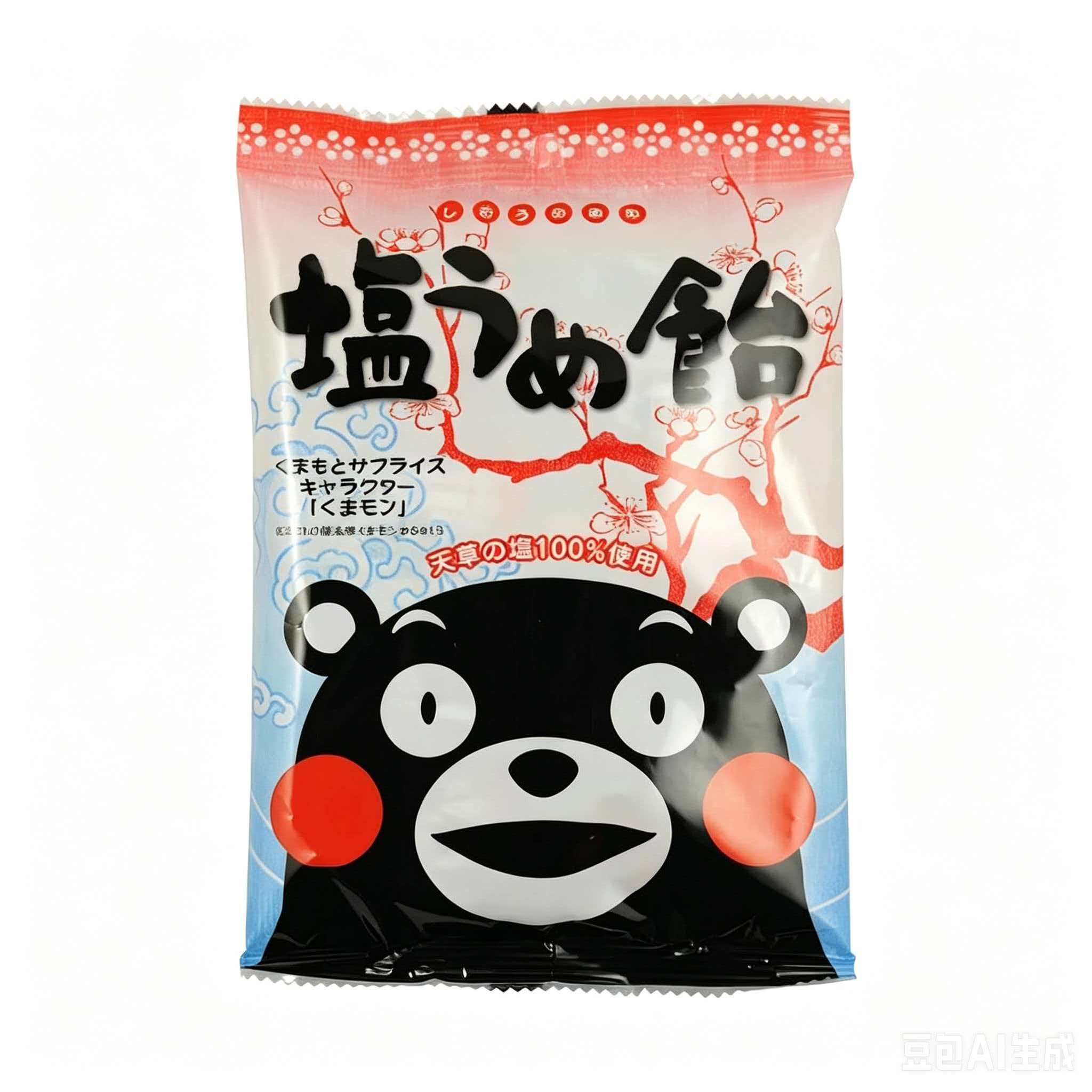 大仓熊本梅子盐味糖黑糖糖果硬糖卡通水果糖零食日本进口