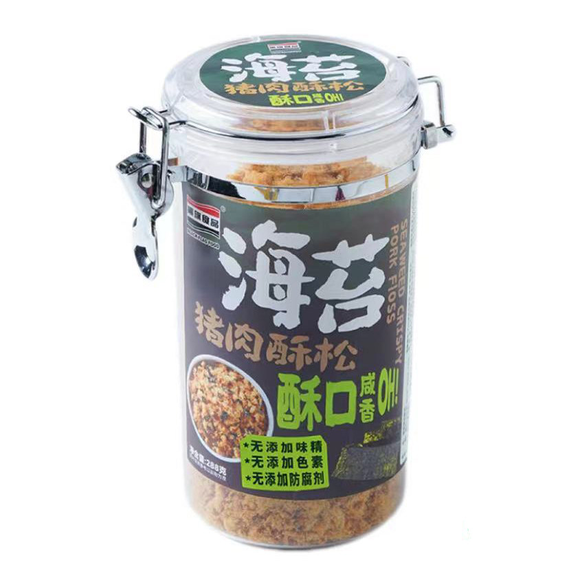 黑旗海苔猪肉松原味松儿童肉松烘焙佐餐零食fudi代购
