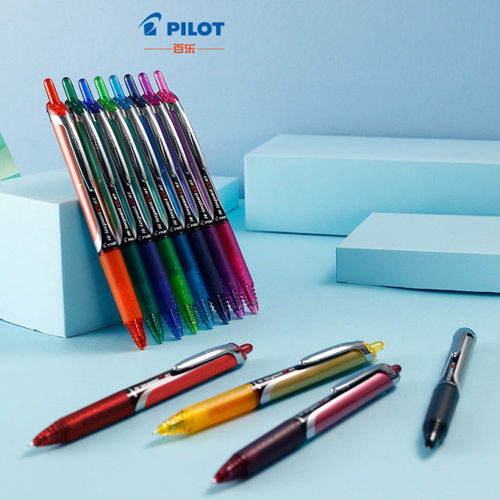 日本PILOT百乐限定科技时代BXRT-V5开拓王黑中性笔限量版按动走珠