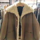 凡人优品韩系慵懒风仿羊羔毛短外套翻领派克服冬季 保暖Y414