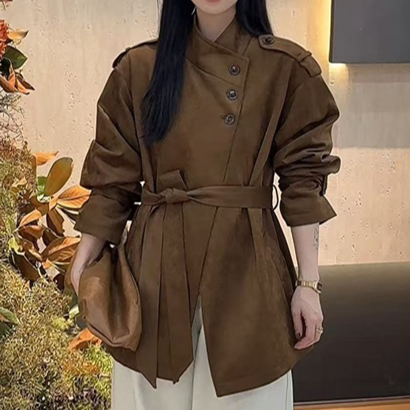 凡人优品女装外套立领夹克机车服防风百搭休闲A153