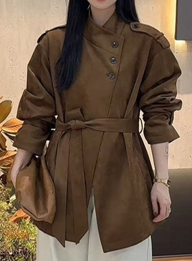 凡人优品女装外套立领夹克机车服防风百搭休闲A153