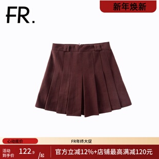 凡人优品女士半身裙时尚 百搭高腰显瘦A字裙G032