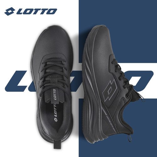 Lotto/乐途男防水皮面运动跑步鞋