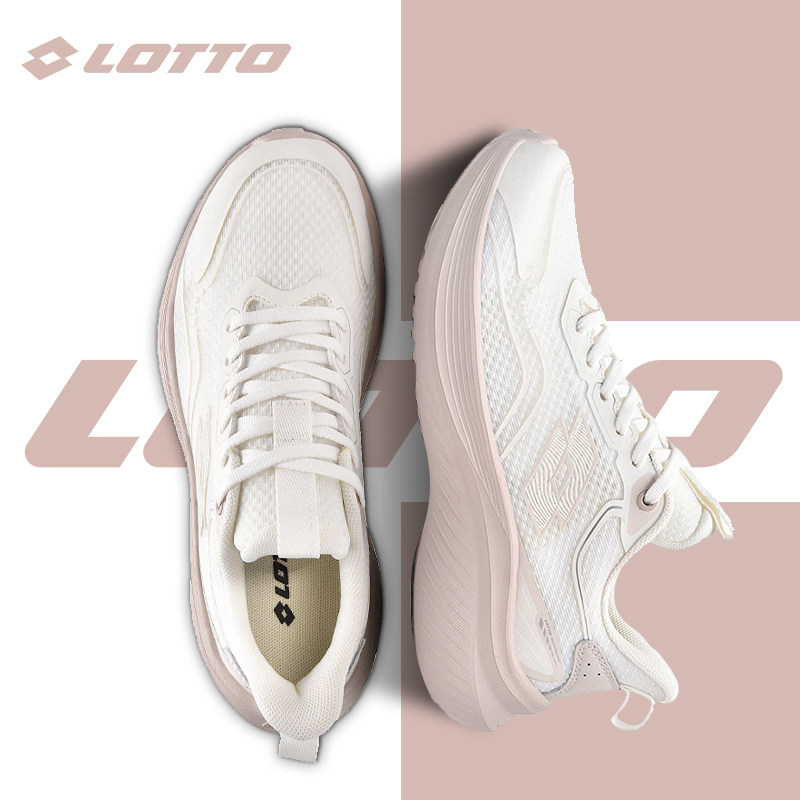 LOTTO乐途女复古网面透气运动鞋2026春夏季新款轻便厚底跑步鞋子