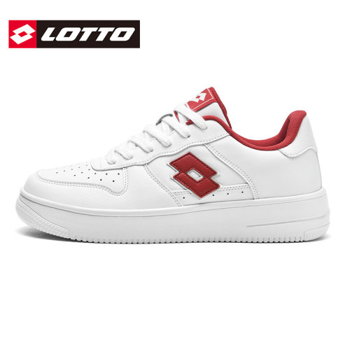 Lotto/乐途男白色低帮休闲板鞋
