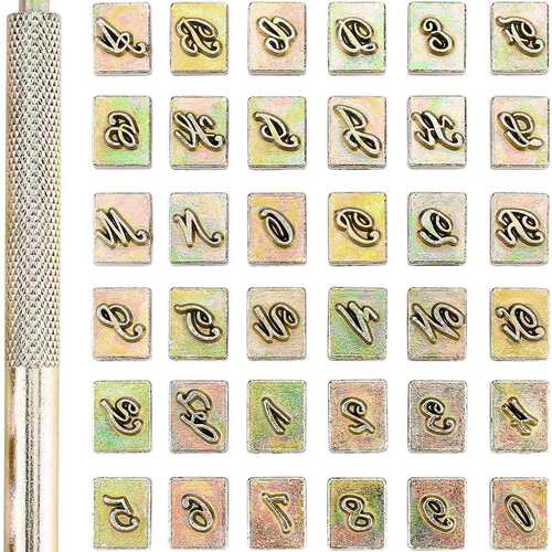 皮革字母数字冲 皮革英文冲 LOGO印章 皮革印花工具 皮雕印章