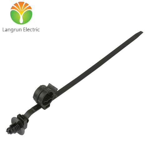 带管夹的分体式固定扎带 汽车扎带 ZD180×5.4
