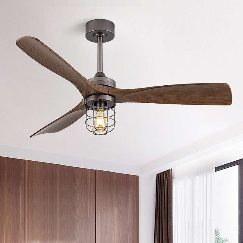 客厅大风力吊扇灯北欧餐厅风扇灯简约电扇灯工业风咖啡厅装饰吊扇