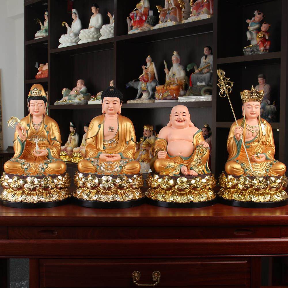 释迦牟尼佛阿弥陀佛药师佛祖大肚弥勒笑佛地藏王观音菩萨佛像摆件