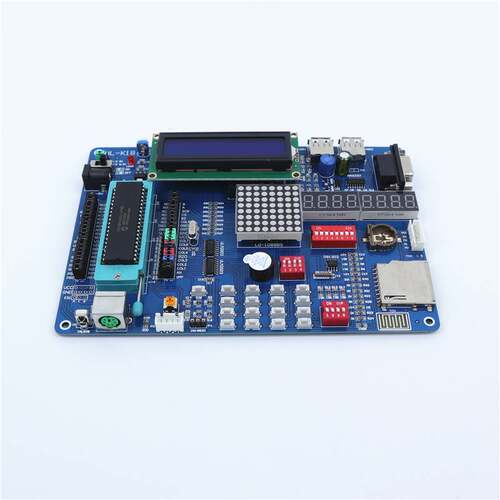 PIC16F877A开发板 PIC单片机学习板 带kit2仿真器 pic开发板套件