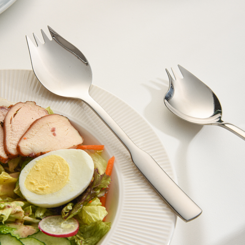 井柚316不锈钢水果沙拉叉