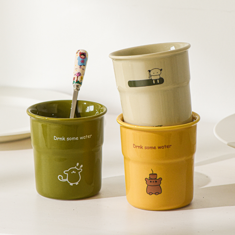 陶瓷马克杯手握咖啡杯高颜值水杯