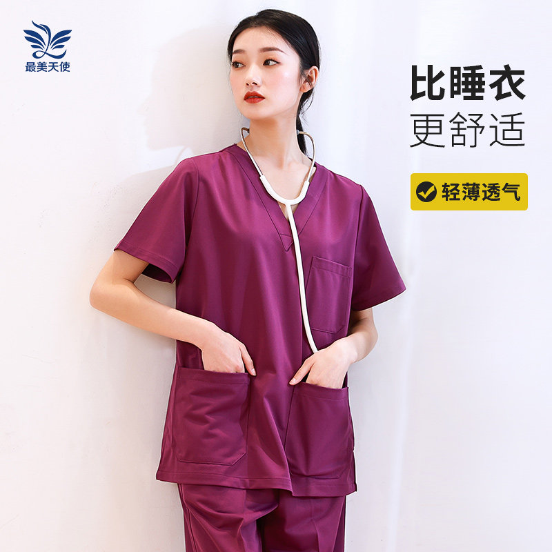 速发洗手衣夏薄刷手服纯棉手弹室手术衣医生护士工作速术力服干