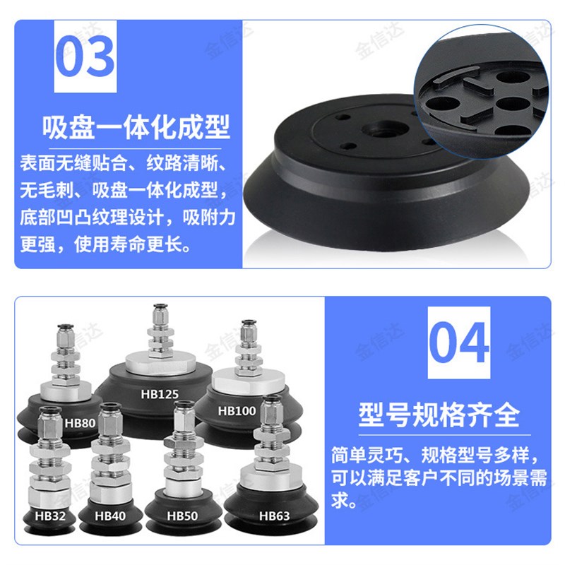 速发C重载型真空吸盘ZPT40/50/6/80/100/125H/-B8/B10/B12/B16