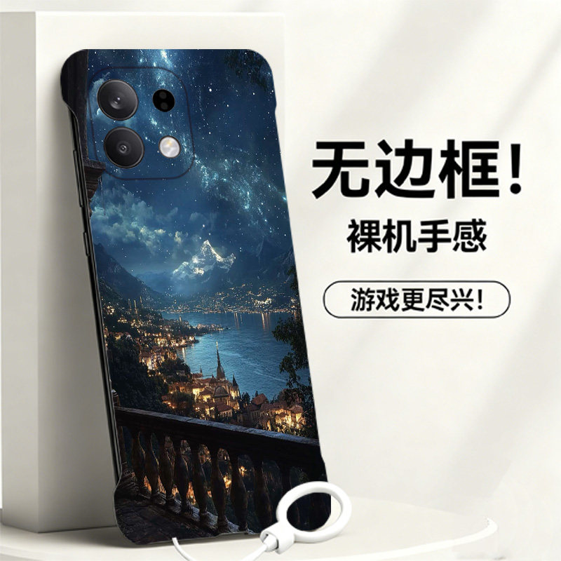 送挂环梦幻星河适用oppofindx9手机壳x8s无边框x7ultra散热x6新款x5半包a3pro薄a2pro硬A2女x3保护x8s+套5g