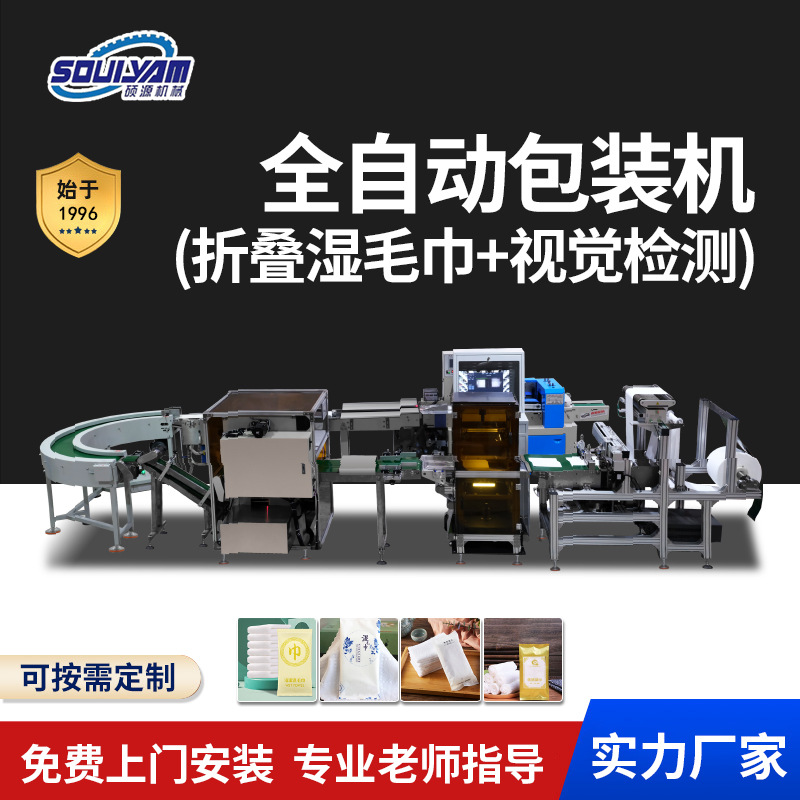 湿毛巾包装机 宠物湿毛巾定制尺寸 酒店家用湿毛巾设备 温州硕源
