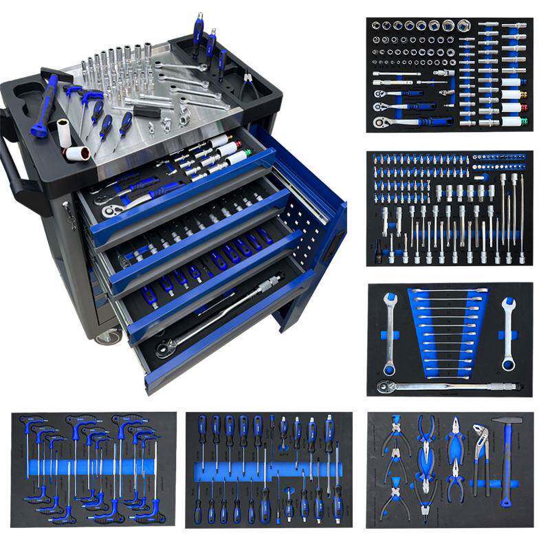 245PCS Tools set Mobile tool cart, tool cabinet trolley 工具