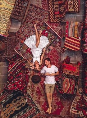 特价sale阿富汗ASMA™手工羊毛地毯波斯手工打结工艺巴基斯坦ins