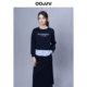 长袖 oo&vv休闲运动风卫衣套装 裙女2025秋新款 拼接上衣半身裙2件套