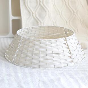 圣诞树围圣诞树底座围栏树围手工编织篮子圣诞装饰品摆件