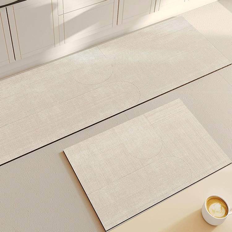 日式厨房专用地垫2026新款奶油风硅藻泥防滑脚垫防水防油长款地毯,居家布艺,地毯,淘宝优惠券,粉丝福利购,淘宝优惠卷