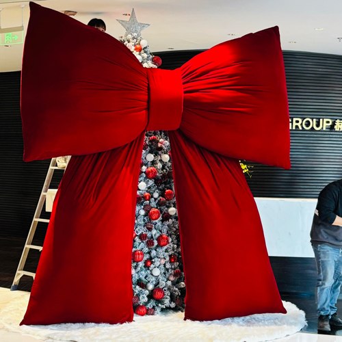 成品超大蝴蝶结门头布置挂门口