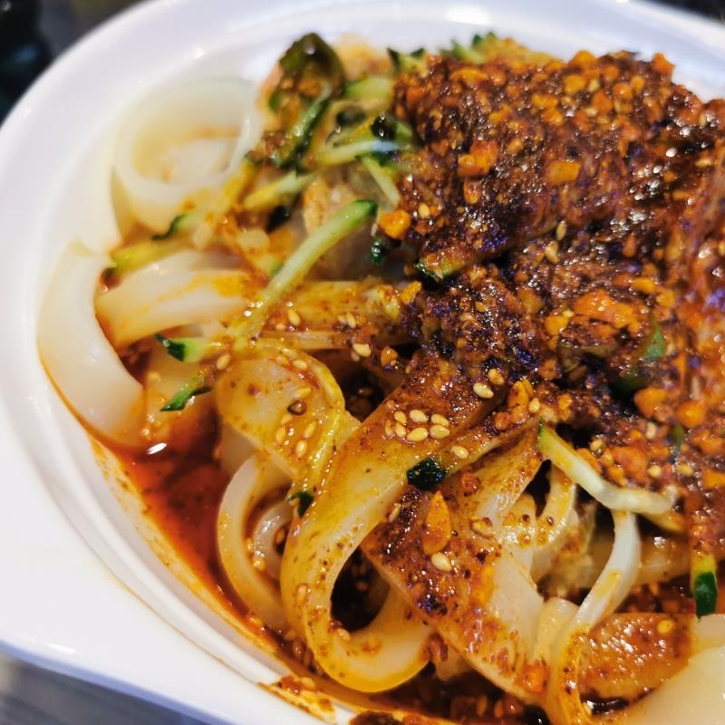 甘肃兰州特产小吃酿皮330*5袋装开袋即食凉皮水洗酿皮瓤皮子