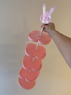 粉色兔子儿童鞋架立式多层吸盘鞋子收纳架防倒滑落门口角落置物架