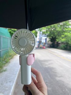 雨伞风扇夹手持小风扇支架电风扇便携式 随身usb折叠迷你风扇户外