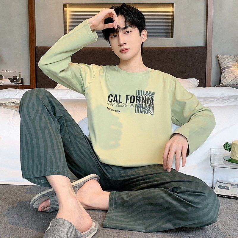 春秋季男士长袖睡衣套头纯棉休闲全棉透气家居服套装秋冬季格子潮,女士内衣/男士内衣/家居服,睡衣/家居服套装,淘宝优惠券,粉丝福利购,淘宝优惠卷